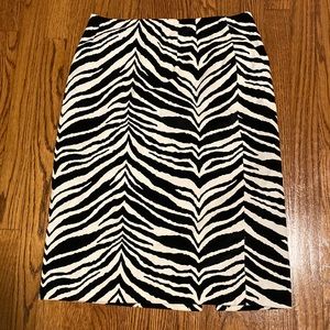 Talbots Zebra Skirt Size 10